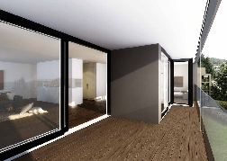 Grossz&uuml;gige Loggia.