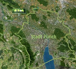 Dahlienpark vor den Toren Z&uuml;richs (1'300m vor Stadtgrenze)