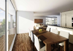 Viele M&ouml;glichkeiten zur Integration der K&uuml;che in die Wohn- und Essr&auml;ume.